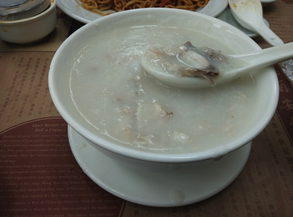 Macau Guide - Wong Chi Kei - Fish Congee