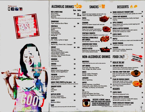 IBIS Singapore Taste Restaurant - Food Menu 2