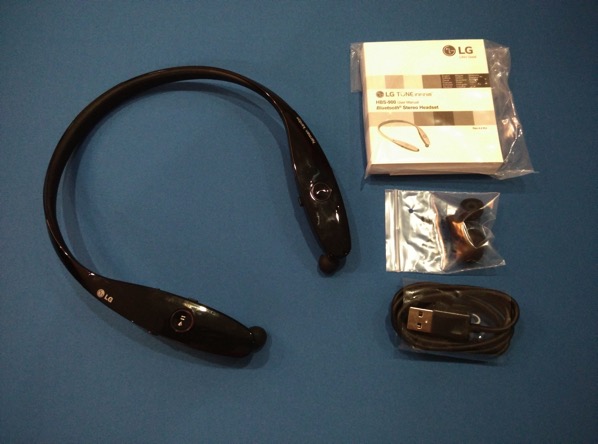 LG TONE INFINIM Wireless Stereo Headset HBS-900 Black - full kit