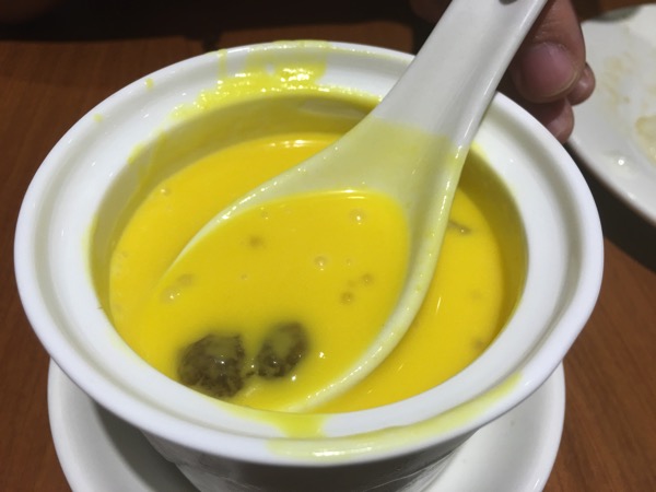 London Fat Duck SG - food tasting - Pumpkin Soup with Dark Pearl