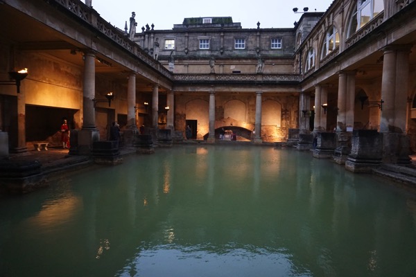 Roman Bath - view from bottom