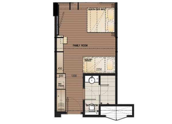 DResort - Rainforest Family room layout