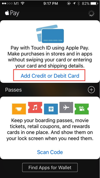 Apple Pay launched in Singapore - Add Credit Card - Step 1