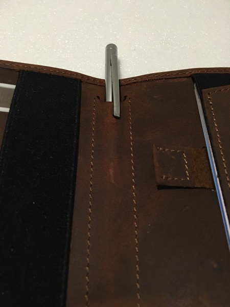 Aki Crazy Horse Leather Wallet - Pen Slot