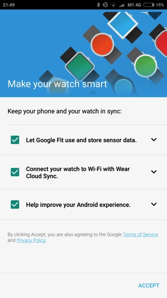 ASUS ZenWatch 2 WI501Q - setup watch - settings