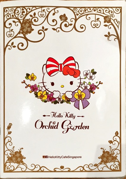 Hello Kitty Orchid Garden Singapore Cafe - Food Menu Pg1