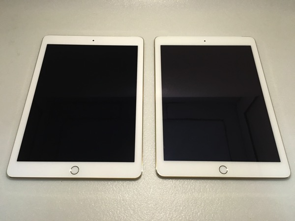 iPad Pro 9.7inch vs 12.9inch - front view