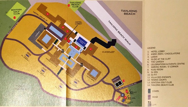 ilLido at the Cliff restaurant - map