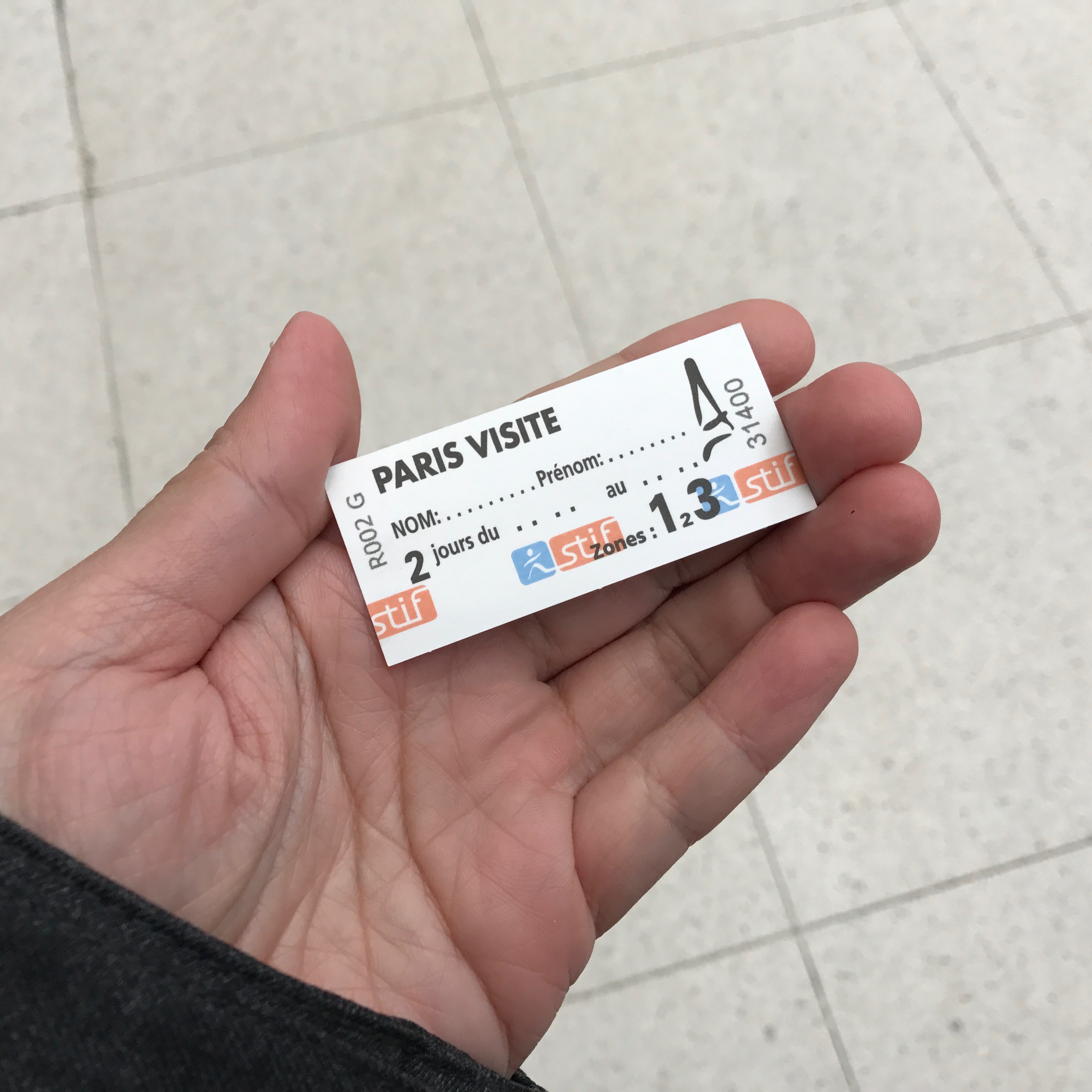 paris metro day travel card