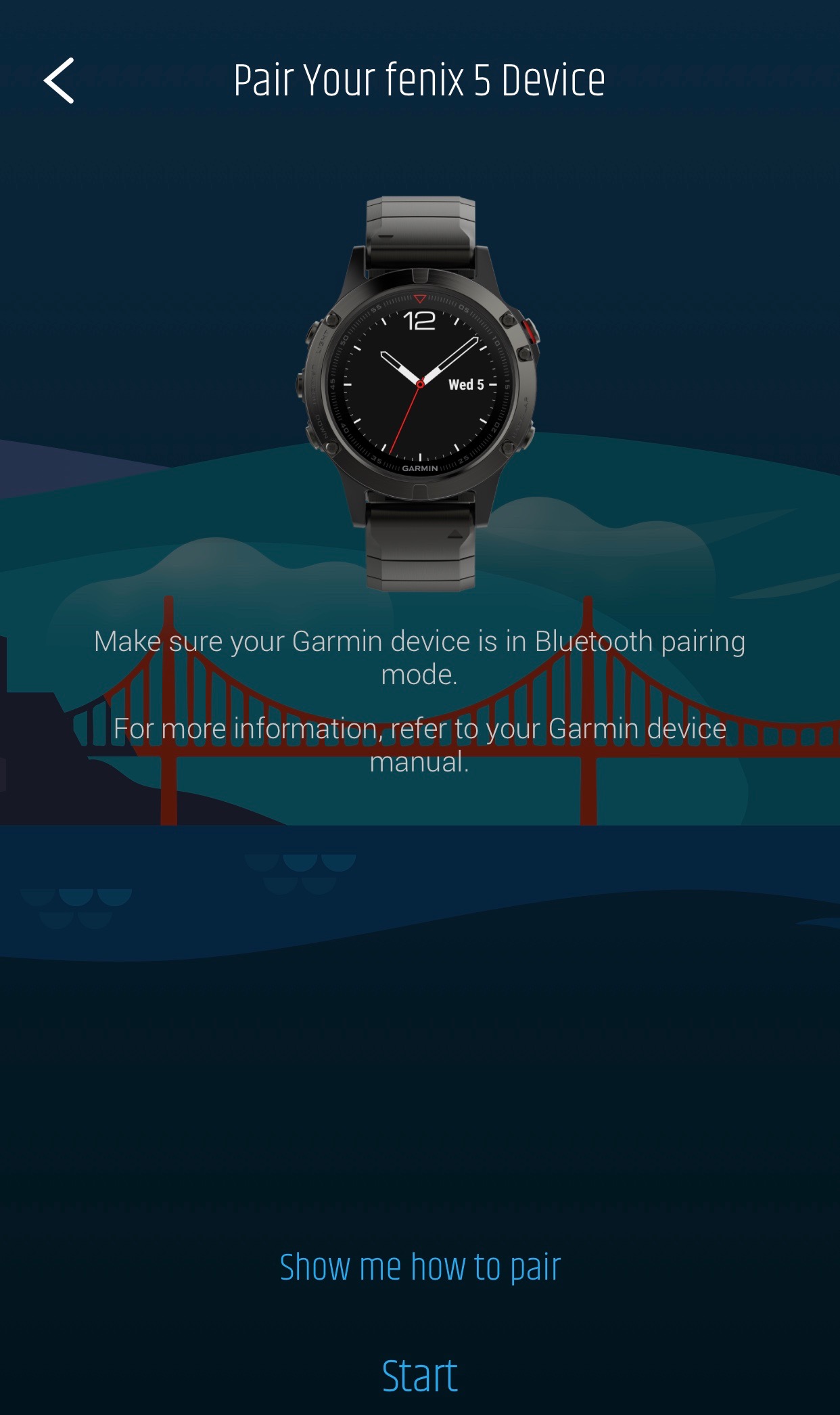 Fenix 5 best sale bluetooth connection